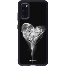 Coque Samsung Galaxy S20 - Silicone rigide noir Valentine 2022 Black Smoke