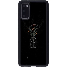 Coque Samsung Galaxy S20 - Silicone rigide noir Vase black