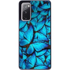 Hülle Samsung Galaxy S20 FE - Papillon - Bleu