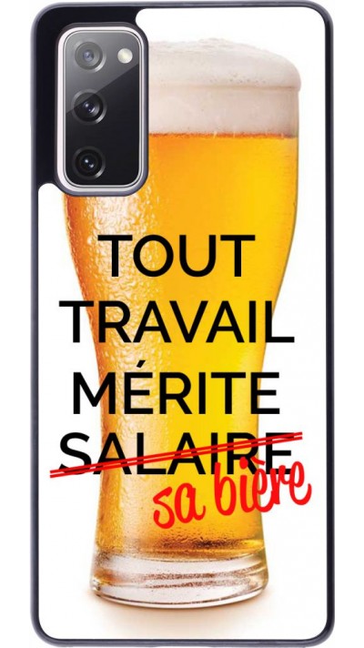 Coque Samsung Galaxy S20 FE - Tout travail mérite sa bière