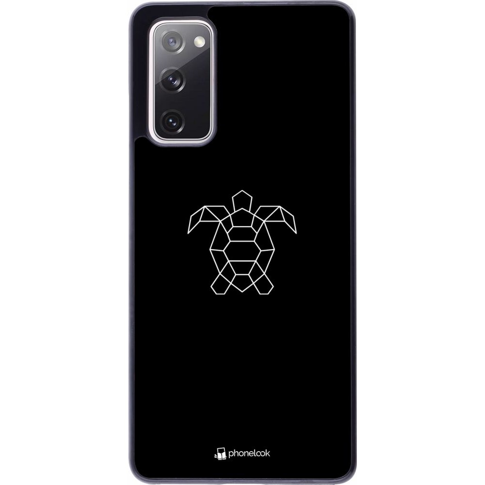 Coque Samsung Galaxy S20 FE - Turtles lines on black