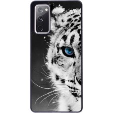 Hülle Samsung Galaxy S20 FE - White tiger blue eye