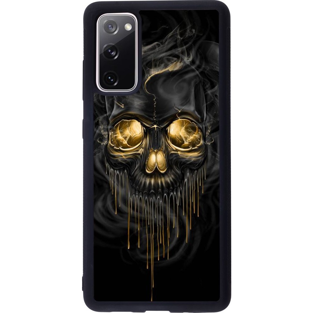 Coque Samsung Galaxy S20 FE - Silicone rigide noir Skull 02