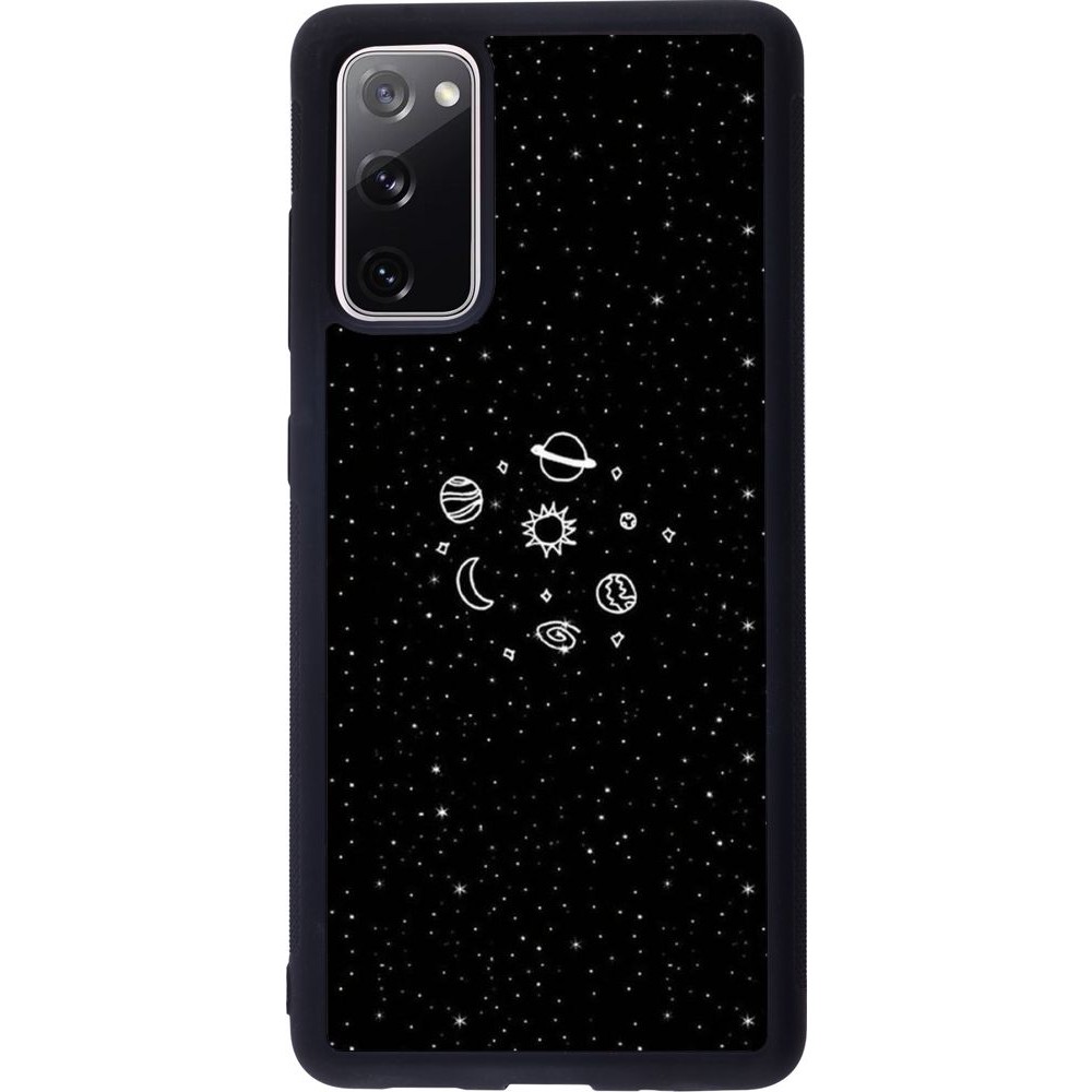 Coque Samsung Galaxy S20 FE - Silicone rigide noir Space Doodle