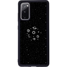 Hülle Samsung Galaxy S20 FE - Silikon schwarz Space Doodle