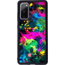Coque Samsung Galaxy S20 FE - Silicone rigide noir splash paint