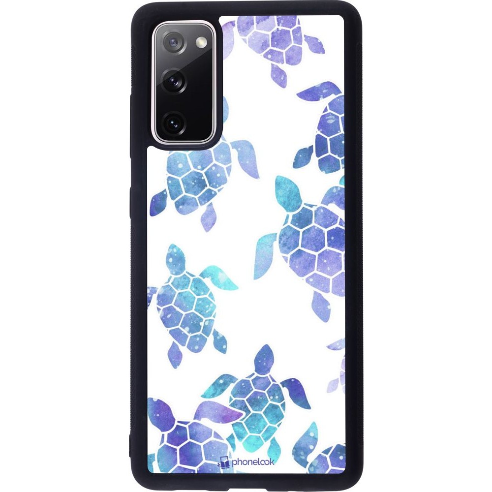 Hülle Samsung Galaxy S20 FE - Silikon schwarz Turtles pattern watercolor