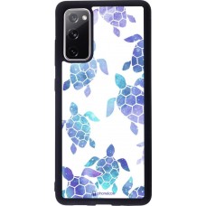 Hülle Samsung Galaxy S20 FE - Silikon schwarz Turtles pattern watercolor