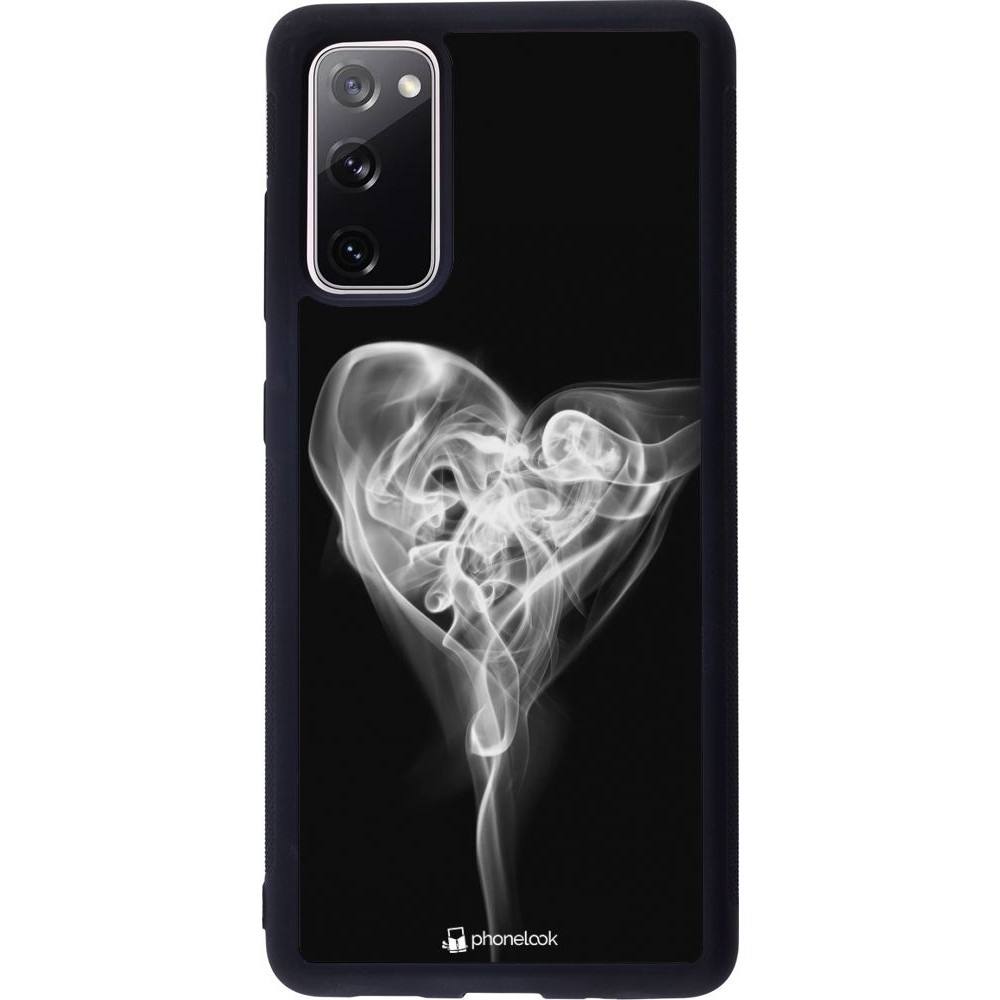Coque Samsung Galaxy S20 FE - Silicone rigide noir Valentine 2022 Black Smoke