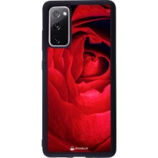 Coque Samsung Galaxy S20 FE - Silicone rigide noir Valentine 2022 Rose