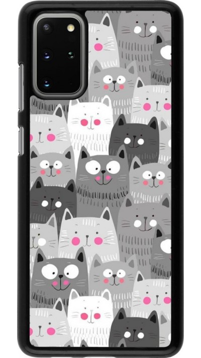 Coque Samsung Galaxy S20+ - Chats gris troupeau