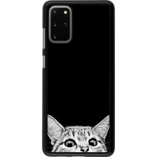 Coque Samsung Galaxy S20+ - Cat Looking Up Black