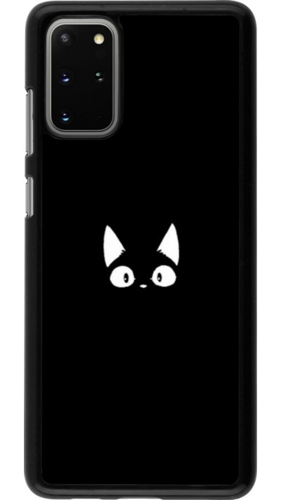 Coque Samsung Galaxy S20+ - Funny cat on black