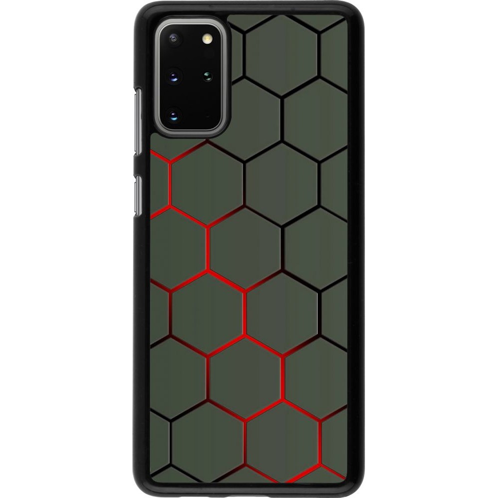 Coque Samsung Galaxy S20+ - Geometric Line red