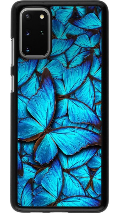 Hülle Samsung Galaxy S20+ - Papillon - Bleu