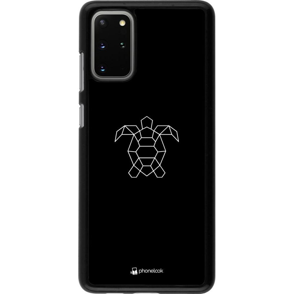 Coque Samsung Galaxy S20+ - Turtles lines on black