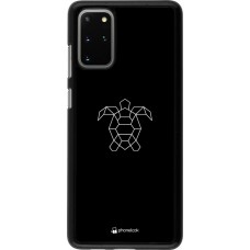 Coque Samsung Galaxy S20+ - Turtles lines on black