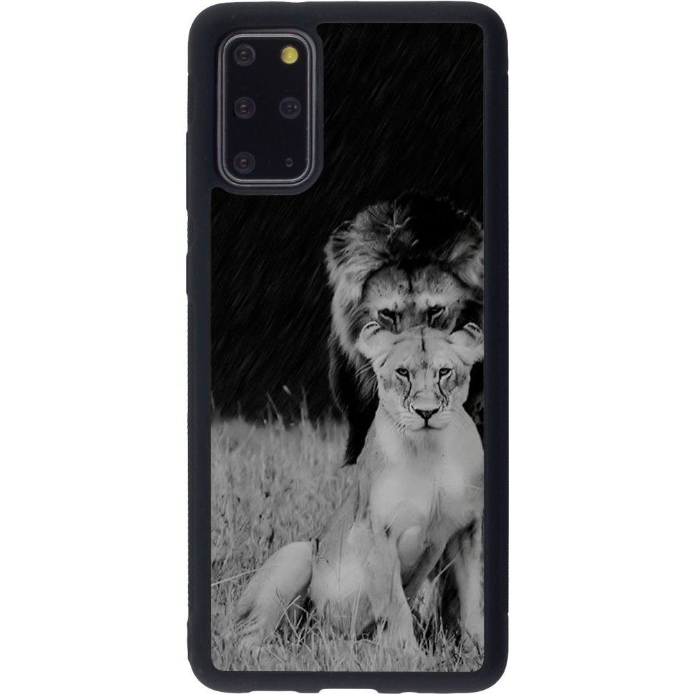 Coque Samsung Galaxy S20+ - Silicone rigide noir Angry lions
