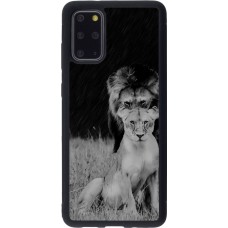 Coque Samsung Galaxy S20+ - Silicone rigide noir Angry lions