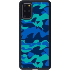 Hülle Samsung Galaxy S20+ - Silikon schwarz Camo Blue