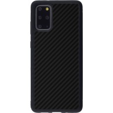Coque Samsung Galaxy S20+ - Silicone rigide noir Carbon Basic