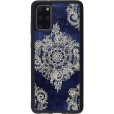 Hülle Samsung Galaxy S20+ - Silikon schwarz Cream Flower Moroccan