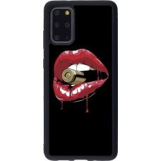 Coque Samsung Galaxy S20+ - Silicone rigide noir Lips bullet