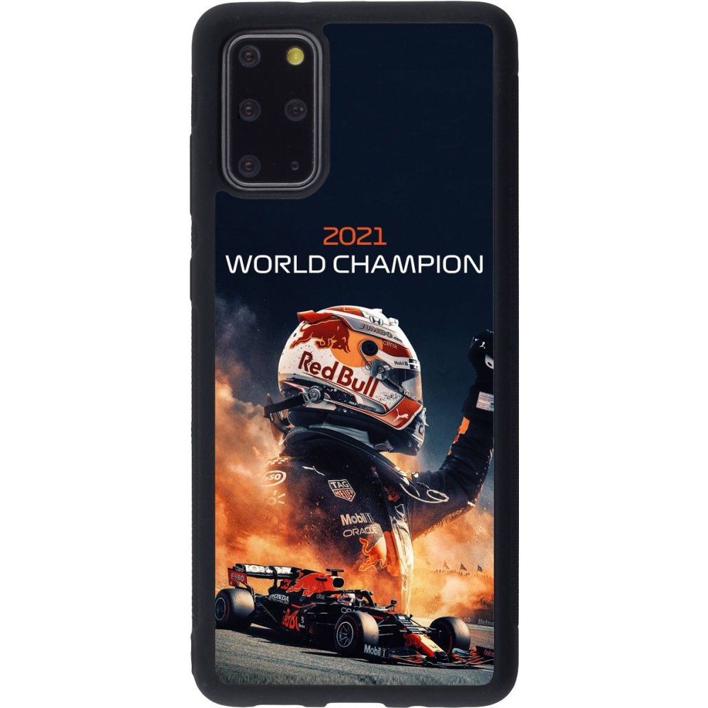 Hülle Samsung Galaxy S20+ - Silikon schwarz Max Verstappen 2021 World Champion