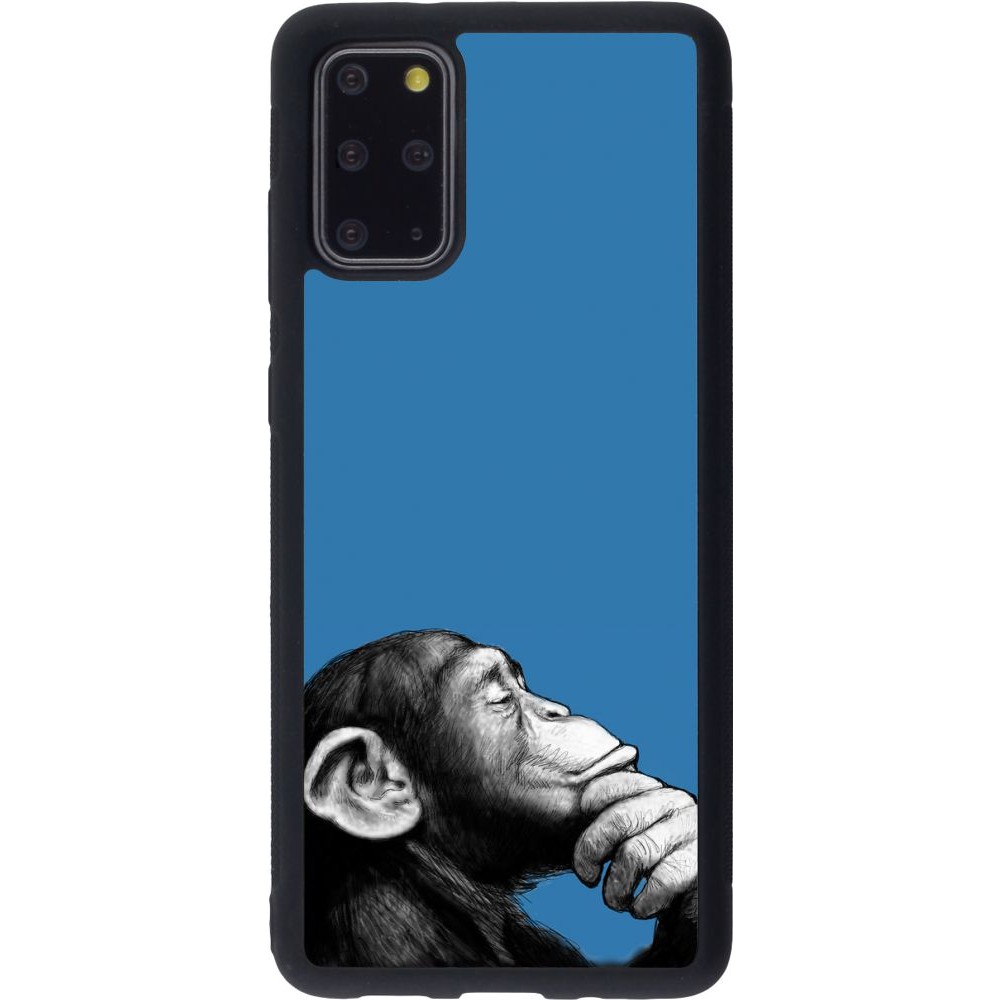 Hülle Samsung Galaxy S20+ - Silikon schwarz Monkey Pop Art