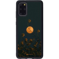 Coque Samsung Galaxy S20+ - Silicone rigide noir Moon Flowers
