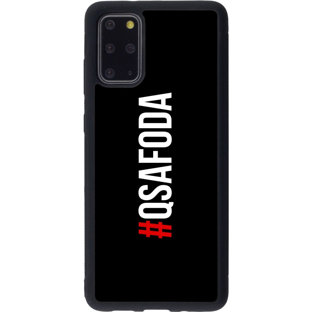 Coque Samsung Galaxy S20+ - Silicone rigide noir Qsafoda 1