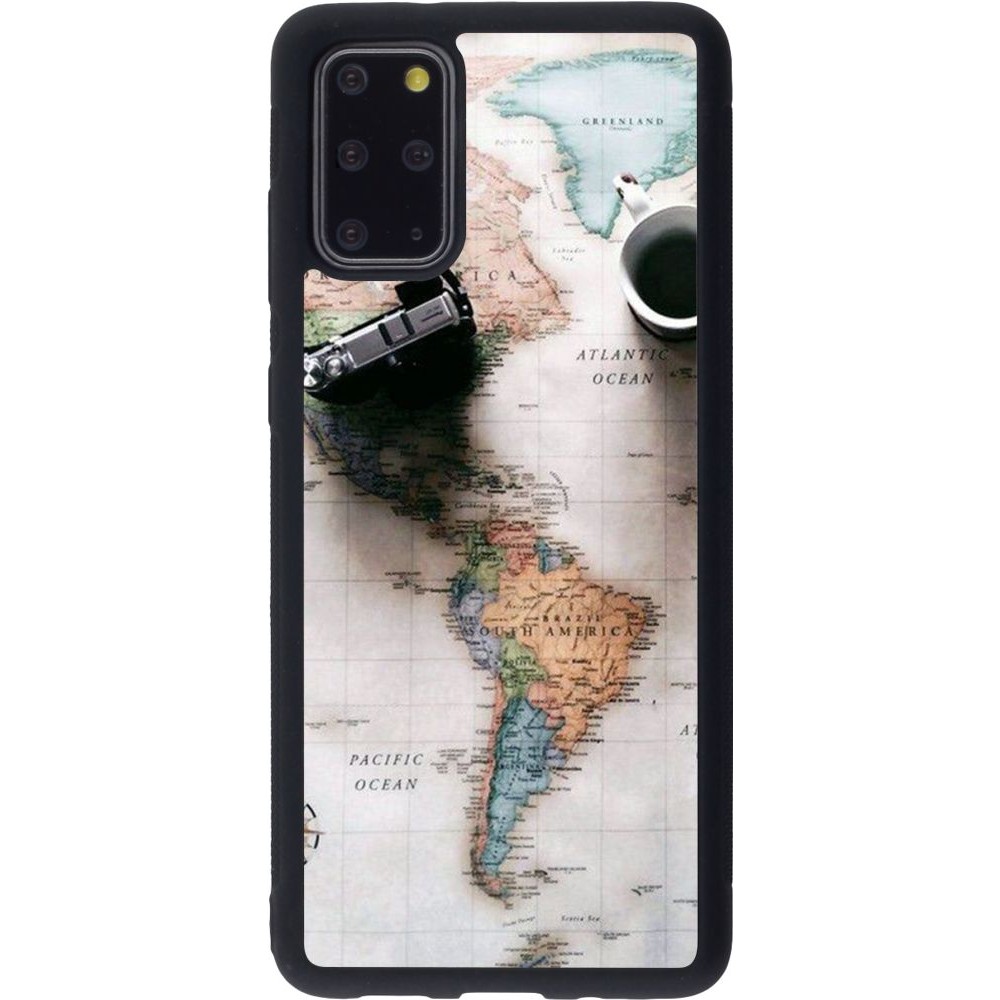 Coque Samsung Galaxy S20+ - Silicone rigide noir Travel 01