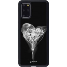 Coque Samsung Galaxy S20+ - Silicone rigide noir Valentine 2022 Black Smoke