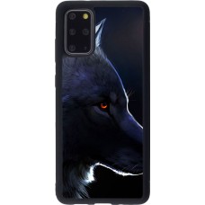 Coque Samsung Galaxy S20+ - Silicone rigide noir Wolf Shape