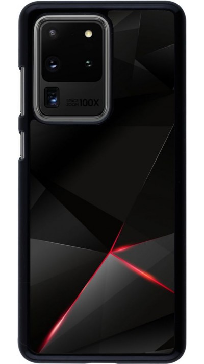 Coque Samsung Galaxy S20 Ultra - Black Red Lines