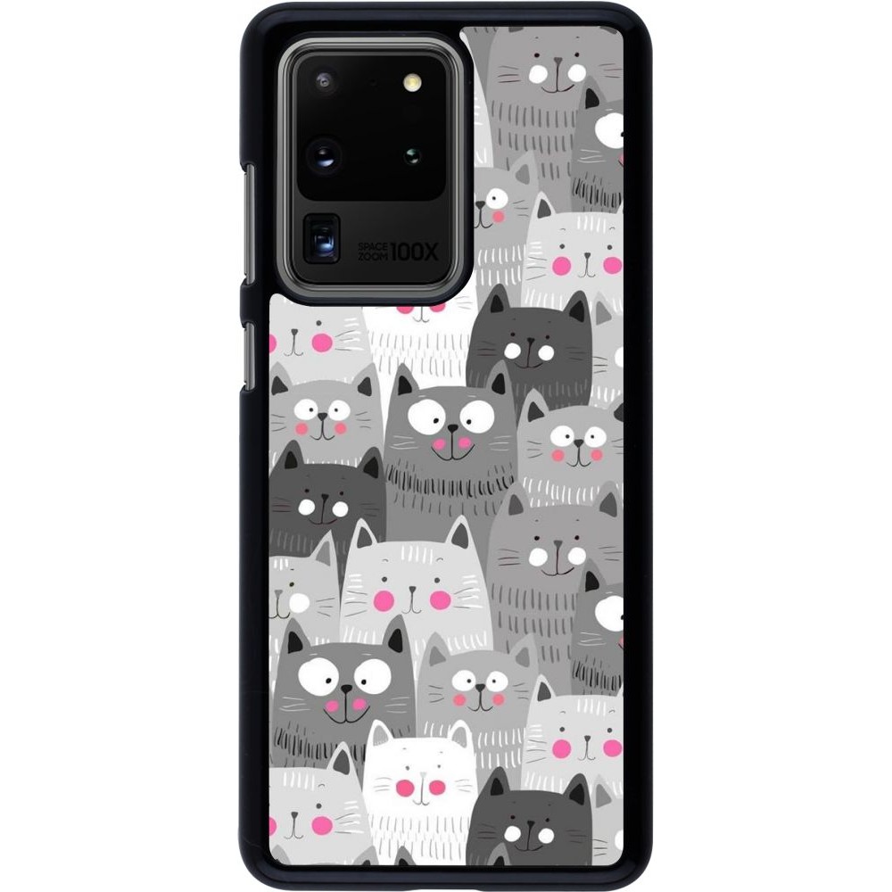 Hülle Samsung Galaxy S20 Ultra - Katzenschwärme