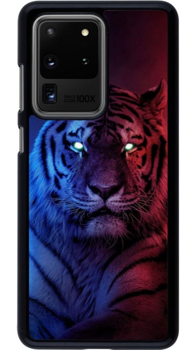 Hülle Samsung Galaxy S20 Ultra - Tiger Blue Red