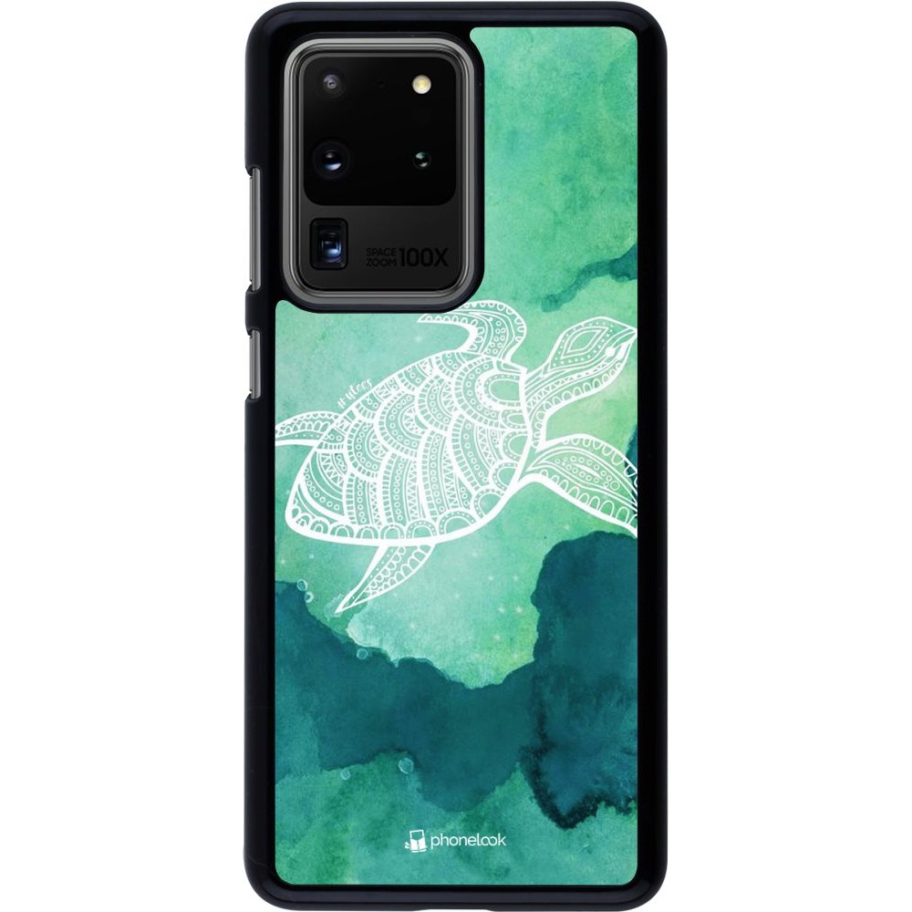 Coque Samsung Galaxy S20 Ultra - Turtle Aztec Watercolor