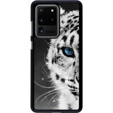Coque Samsung Galaxy S20 Ultra - White tiger blue eye