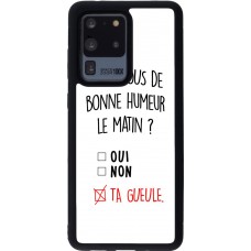 Coque Samsung Galaxy S20 Ultra - Silicone rigide noir Bonne humeur matin