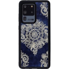 Hülle Samsung Galaxy S20 Ultra - Silikon schwarz Cream Flower Moroccan