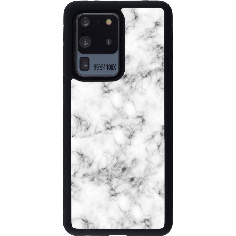 Hülle Samsung Galaxy S20 Ultra - Silikon schwarz Marble 01
