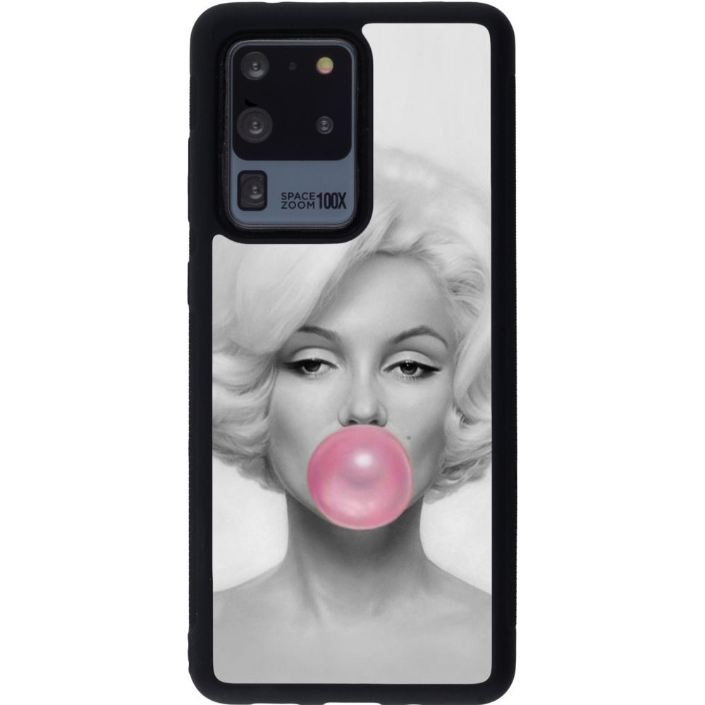 Hülle Samsung Galaxy S20 Ultra - Silikon schwarz Marilyn Bubble