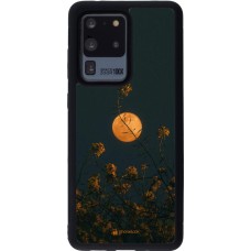 Hülle Samsung Galaxy S20 Ultra - Silikon schwarz Moon Flowers
