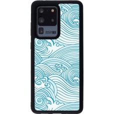 Hülle Samsung Galaxy S20 Ultra - Silikon schwarz Ocean Waves