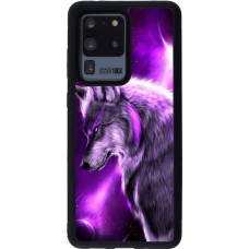 Hülle Samsung Galaxy S20 Ultra - Silikon schwarz Purple Sky Wolf