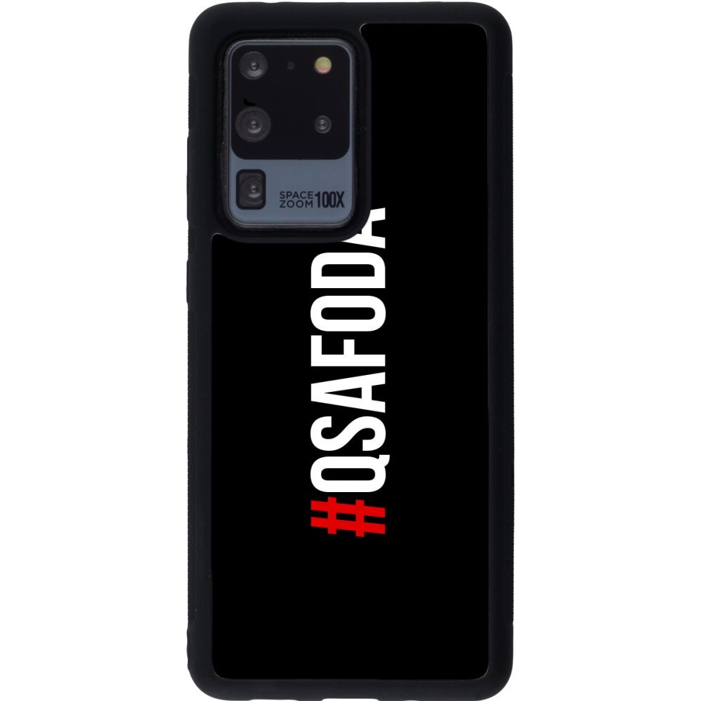 Coque Samsung Galaxy S20 Ultra - Silicone rigide noir Qsafoda 1