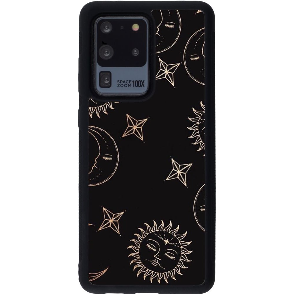 Coque Samsung Galaxy S20 Ultra - Silicone rigide noir Suns and Moons