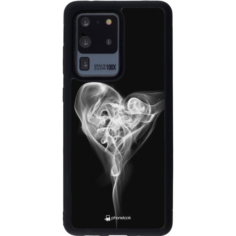 Hülle Samsung Galaxy S20 Ultra - Silikon schwarz Valentine 2022 Black Smoke
