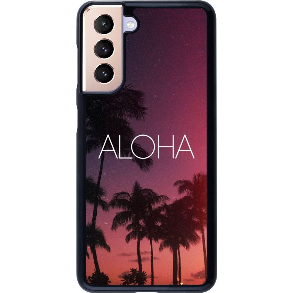 Hülle Samsung Galaxy S21 5G - Aloha Sunset Palms